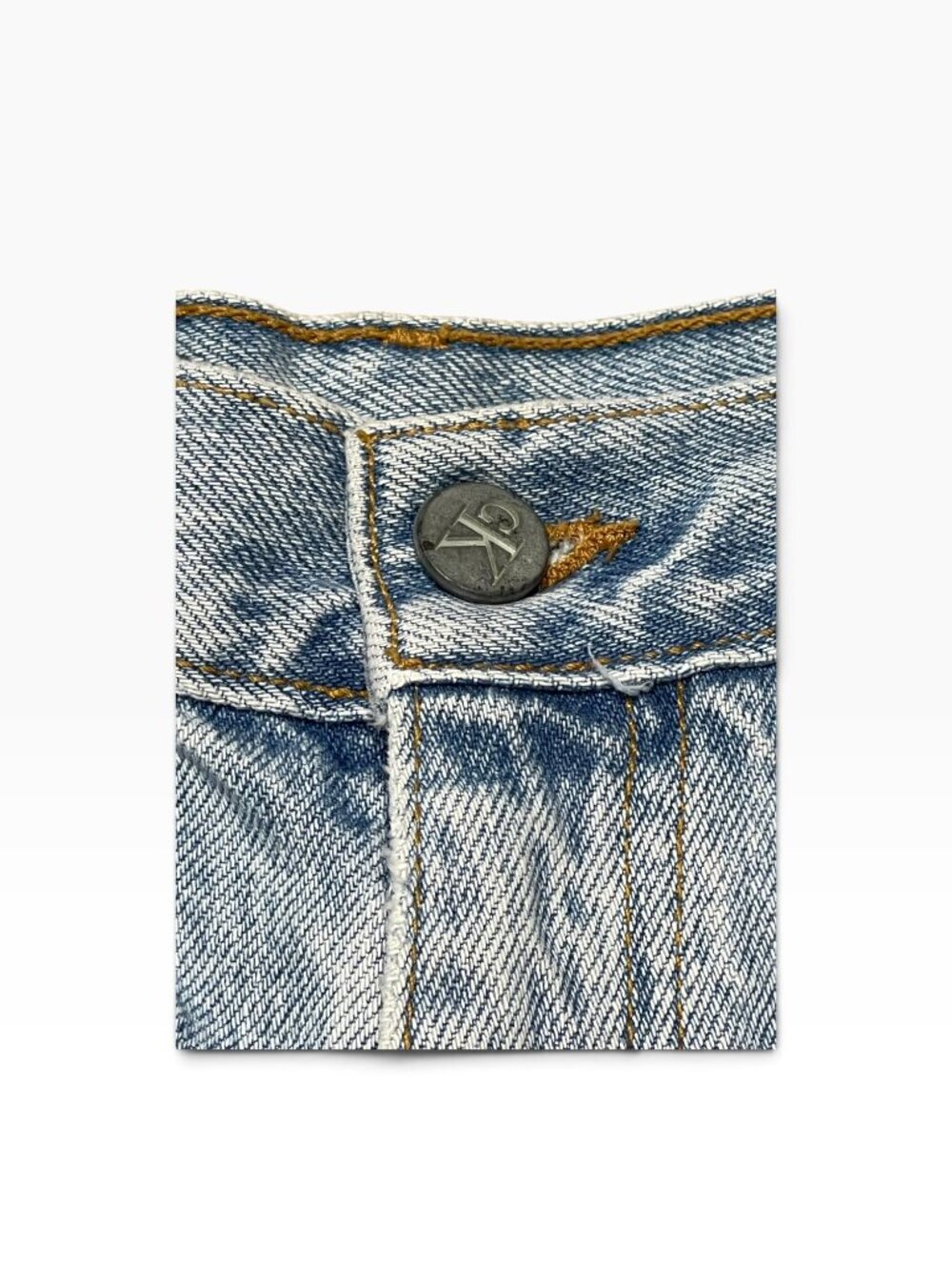 Vintage 90s Cutoff Denim Shorts Calvin Klein sz 13 Made in USA - Picture 11 of 11